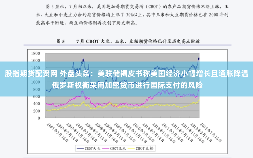 股指期货配资网 外盘头条：美联储褐皮书称美国经济小幅增长且通胀降温 俄罗斯权衡采用加密货币进行国际支付的风险